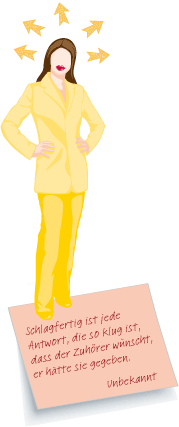 Erfolgreiche Teilnehmerin Seminar fr Schlagfertigkeit